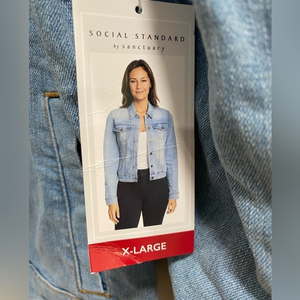 Women’s Social Standard by Sanctuary Jean Jacket NWT, sz‎ XL, color: Auguste